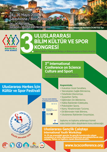  3rd International Conference on Science Culture and Sport Conference Poster